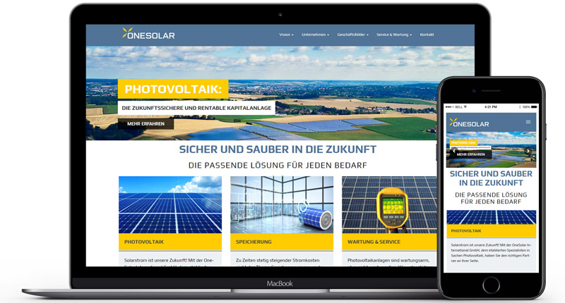 One Solar bei Lehrmann Internetservice